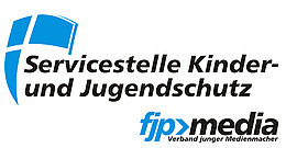 Logo Servicestelle Kinder- und Jugendschutz von fjp>media