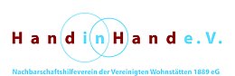 Logo Hand in Hand e.V.    Nachbarschaftshilfeverein der Vereinigten Wohnstätten 1889 eG