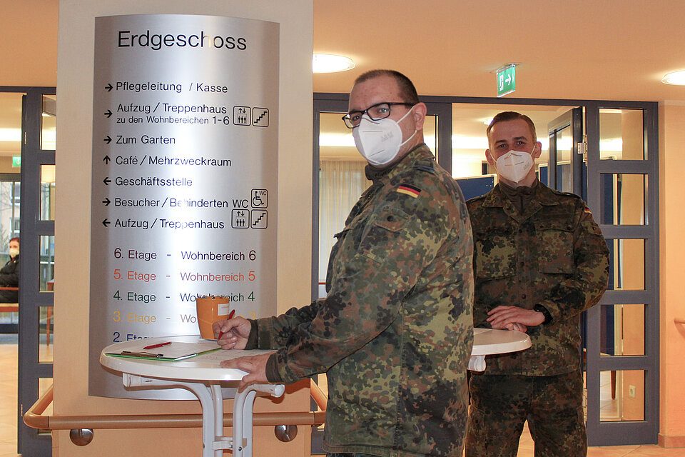 Bundeswehrangehörige in Pflegeeinrichtung