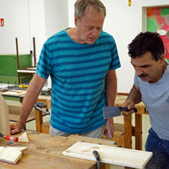 Arbeit in der Werkstatt
