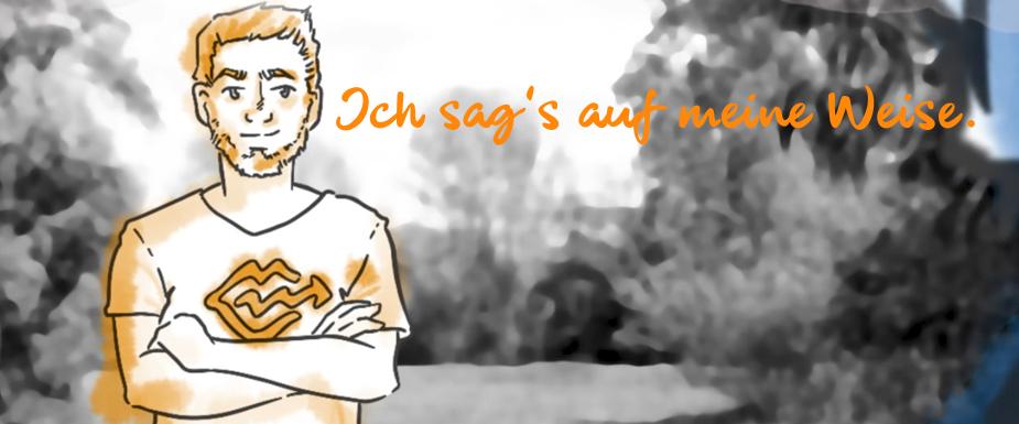 "Ich sag's auf meine Weise" sagt unser Stotter-Held (Comic)