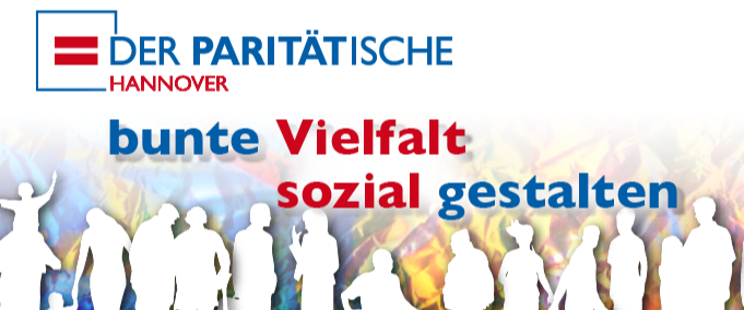 Slogan mit Silhouette von vielen Menschen