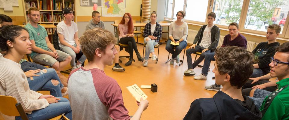 SCHLAU Workshop mit einer Schulklasse