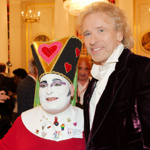 Foto beim Deutschen Schauspielpreis 2018 mit Thomas Gottschalk (aufgenommen mit eigenem Handy)