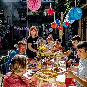 Sommerfest im Wohnheim Weserstraße ©Mosaik-Berlin gGmbH