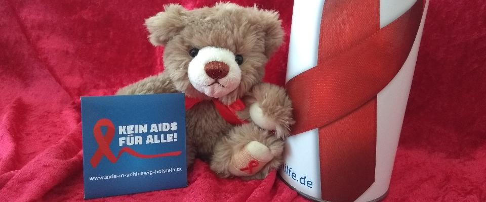 Aids-Teddy 2019 wirbt für "Kein-Aids-Für-alle"-Kampagne in Schleswig-Holstein